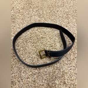 Yves Saint Laurent Black & Gold Women’s Belt